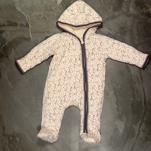 Burt’s bees baby organic winter onesie size 0-3 months - Picture 1 of 7